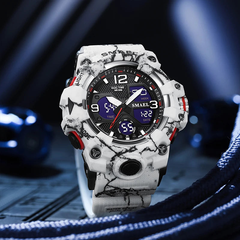 New Camouflage Military Watch – Outdoor Sport, Waterproof & Multi-Function