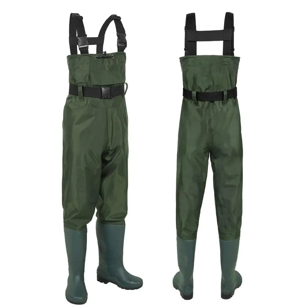 Lightweight Fishing Waders with Waterproof Boots