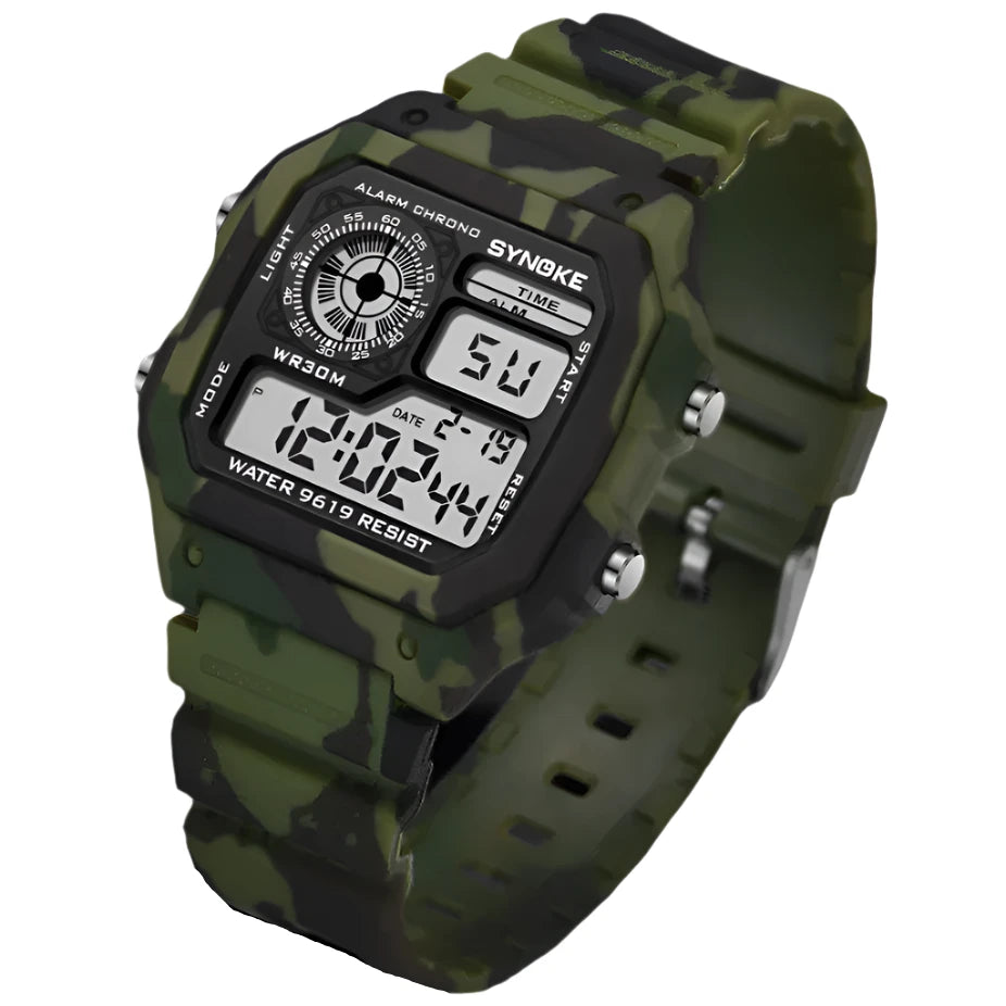 Outdoor Military Digital Watch for Men – Rugged, Fashionable & Multifunctional
