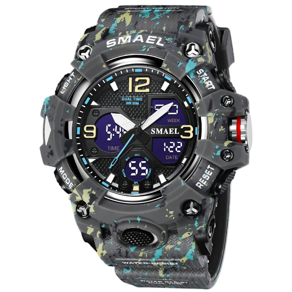 New Camouflage Military Watch – Outdoor Sport, Waterproof & Multi-Function