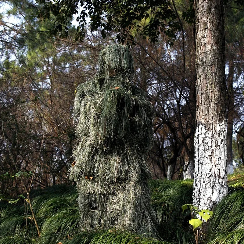 Unisex Jungle Camouflage Ghillie Suit – Concealment for Hunting / Airsoft
