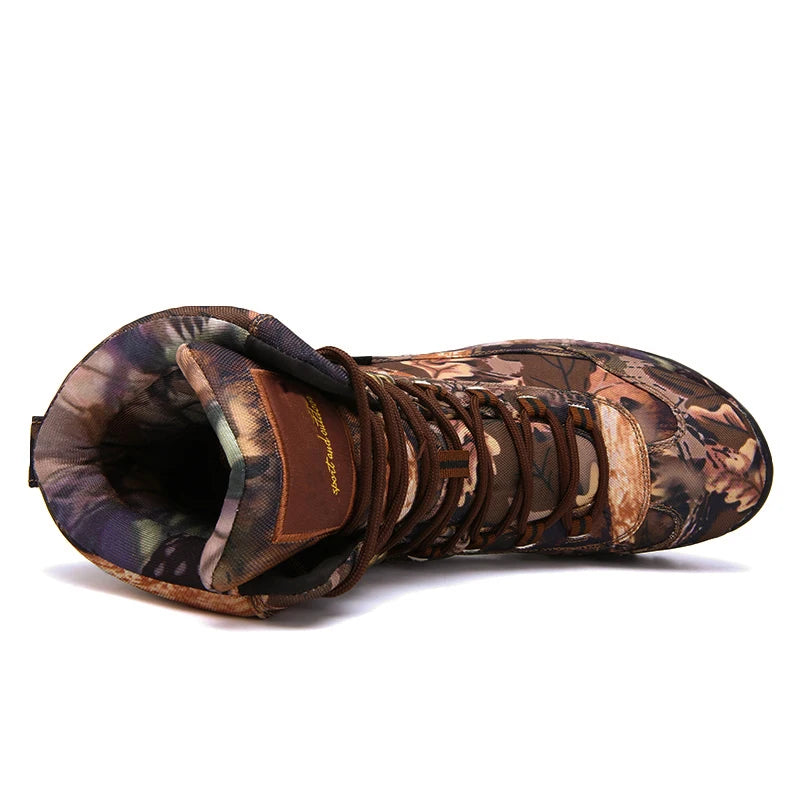 Men's Camouflage Hunting Boots – Lightweight, Waterproof, and Durable