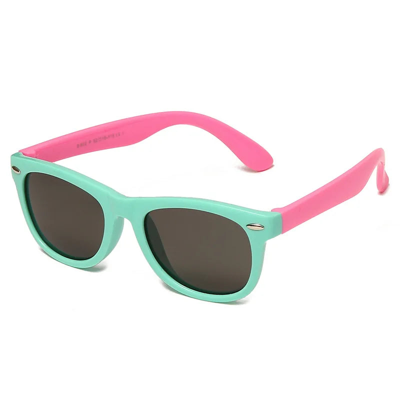 Classic Kids Silicone Sunglasses – Durable UV400 Protection for Boys & Girls