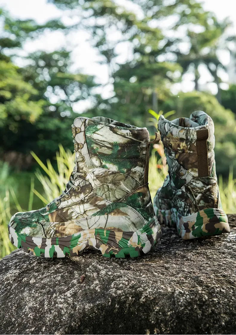 Men's High-Quality Camouflage Training Boots – Non-Slip & Durable