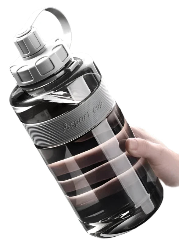 2L Big Water Bottle with Straw – Stay Hydrated, Stay Active
