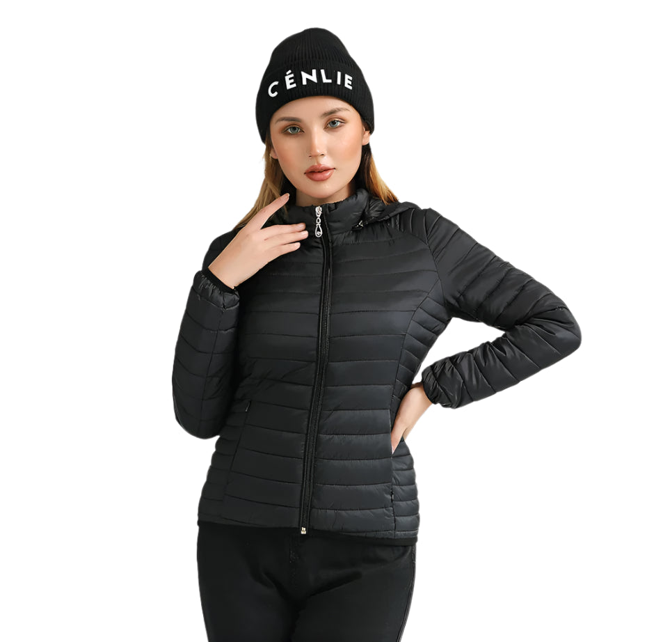 Women’s Lightweight Hooded Puffer Jacket – Warm, Waterproof & Stylish