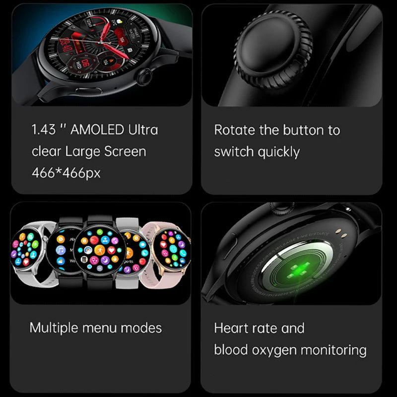 Smart Watch – Always-On Display & Voice Calling