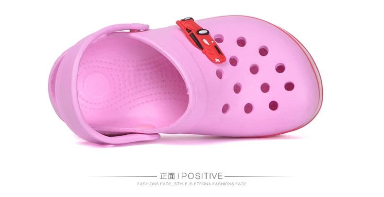 LED Light-Up Kids' Crocs Style Hole Sandals – Breathable & Waterproof Summer Shoes