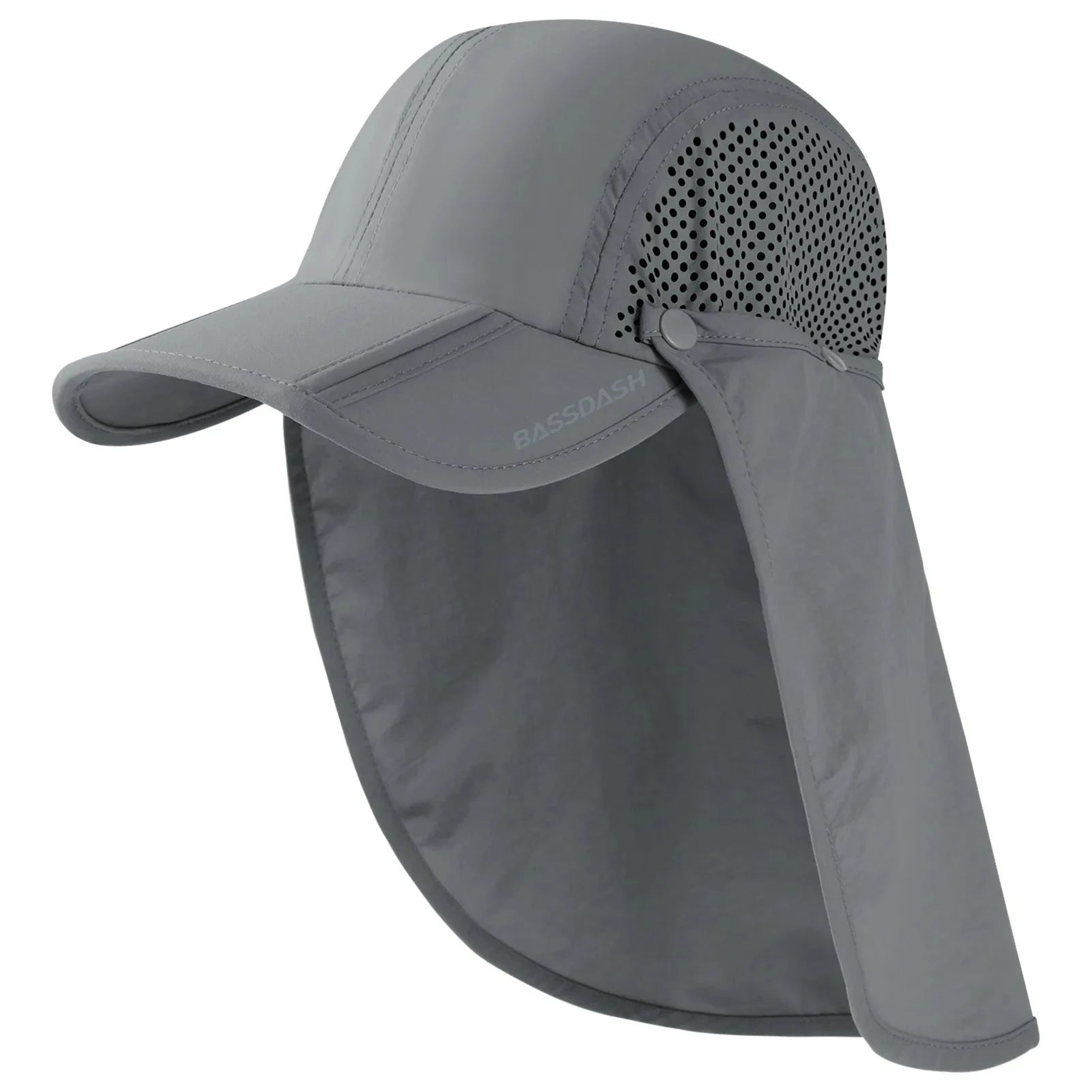 UPF 50+ Foldable Fishing Hat with Removable Neck Flap – Versatile Sun Protection for Outdoor Enthusiasts