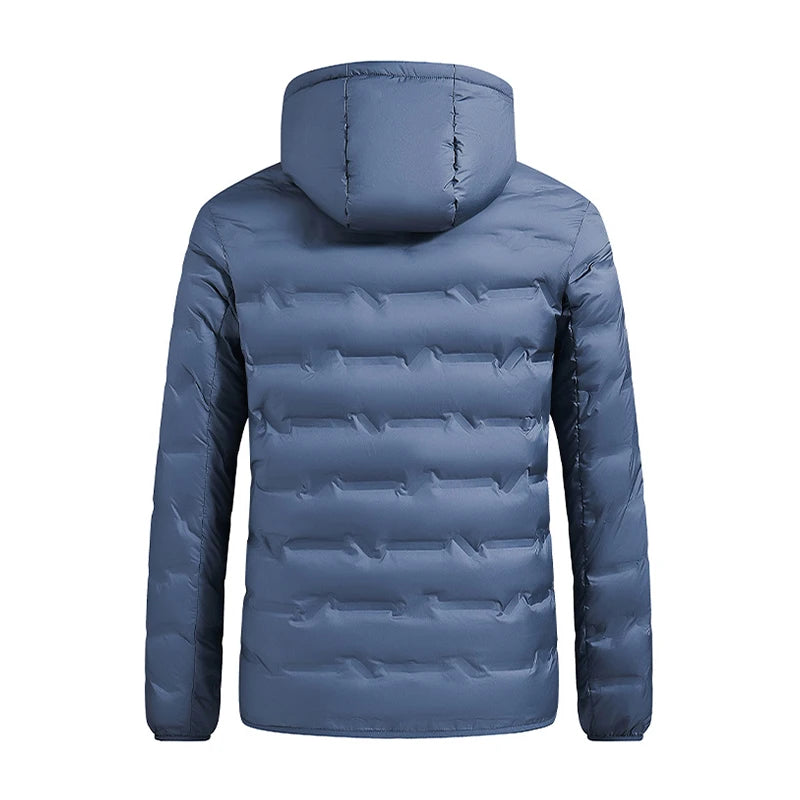 Men's White Duck Down Thick Windproof Puffer Jacket