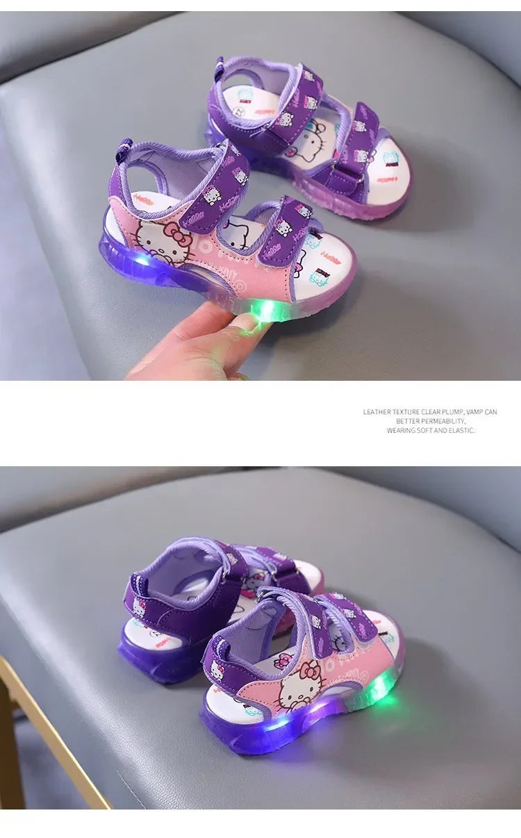 Hello Kitty LED Light Sandals – Cute & Comfy Summer Shoes for Toddlers