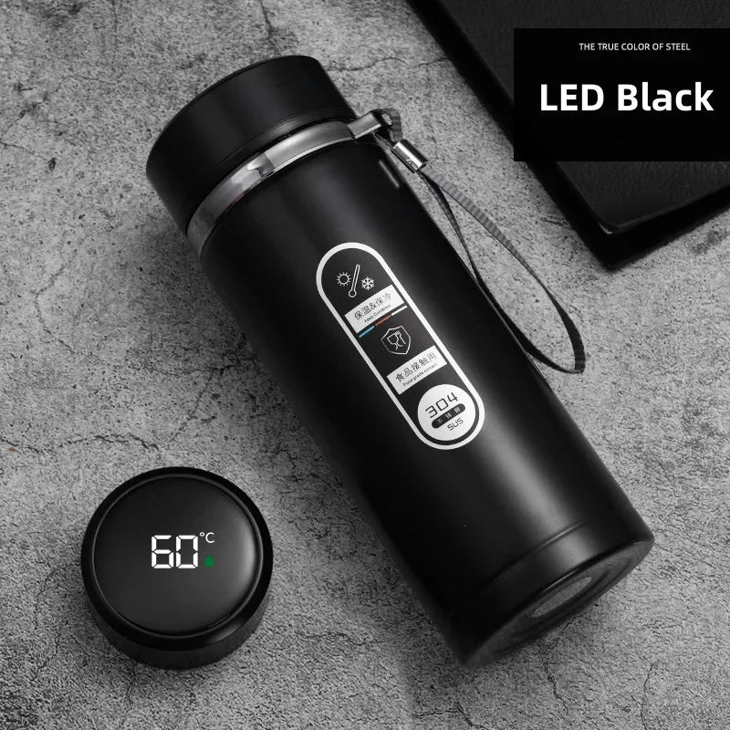500ML-1L Stainless Steel Thermos Bottle with LED Display