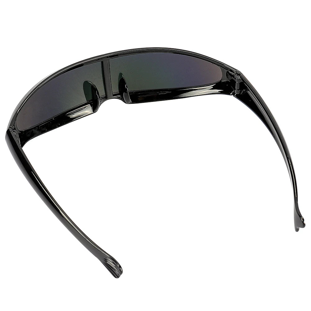 Futuristic Narrow Cyclops Sunglasses – Bold UV400 Mirrored Eyewear