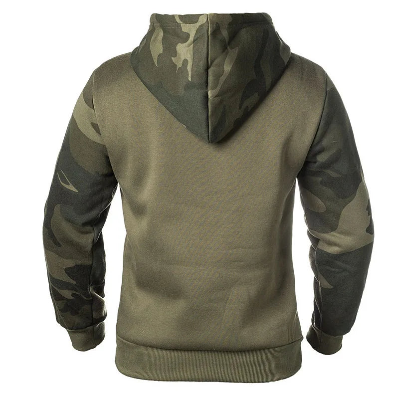 Camouflage Sweater Hooded Jacket