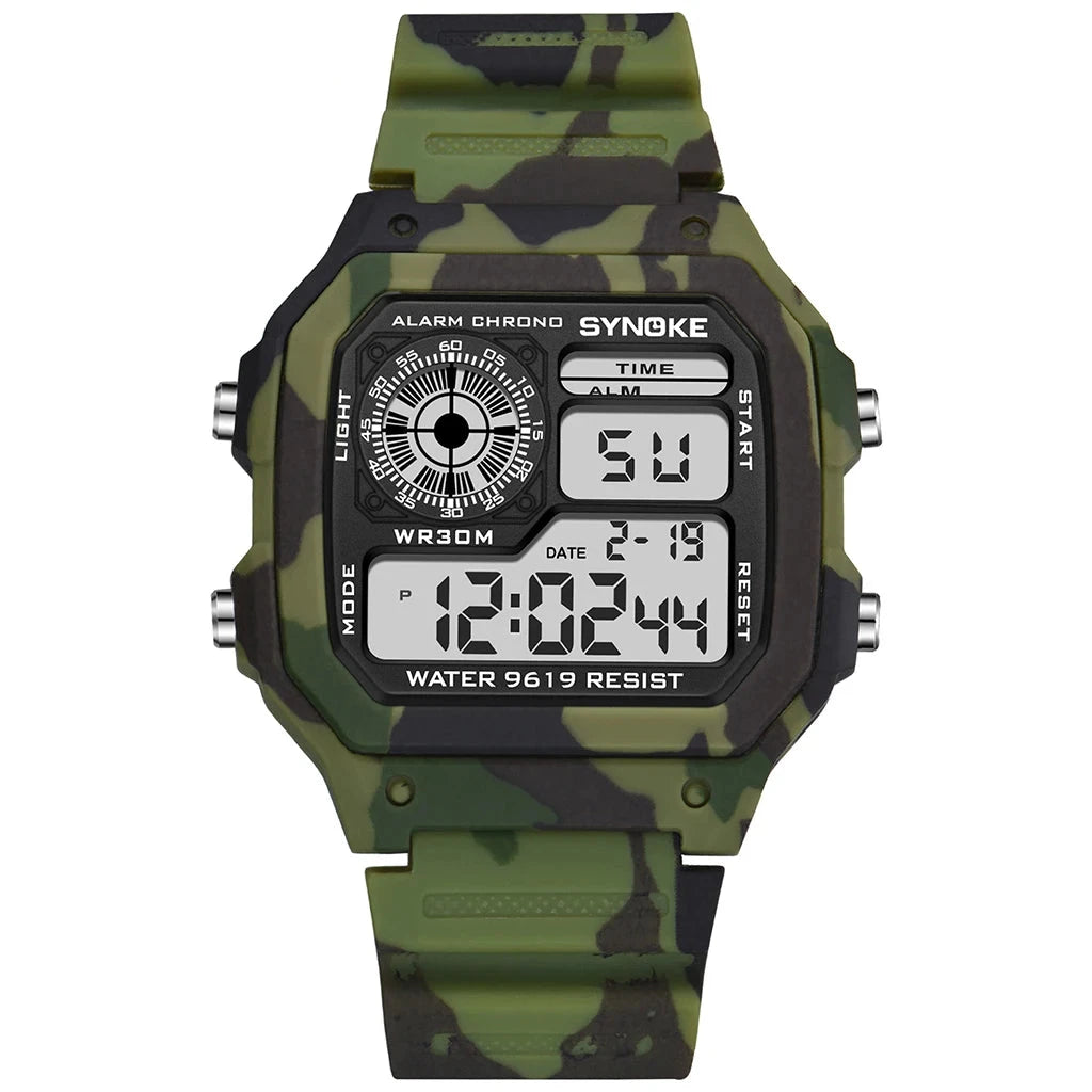 Outdoor Military Digital Watch for Men – Rugged, Fashionable & Multifunctional