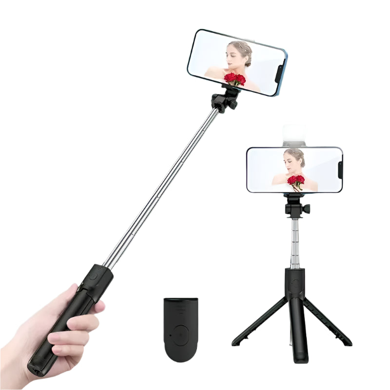 Telescopic Selfie Stick & Portable Tripod with Bluetooth Remote (700mm)
