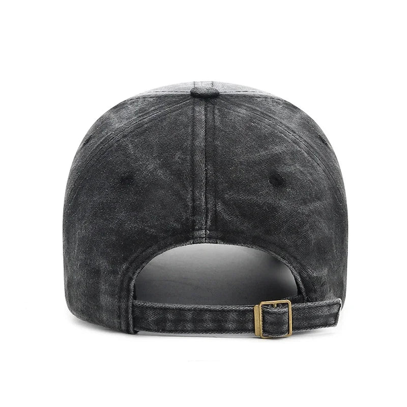 Brosville Embroidered Washed Baseball Cap – Fashionable Outdoor Streetwear