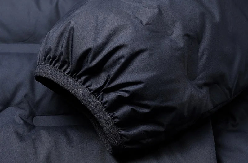 Men's White Duck Down Thick Windproof Puffer Jacket