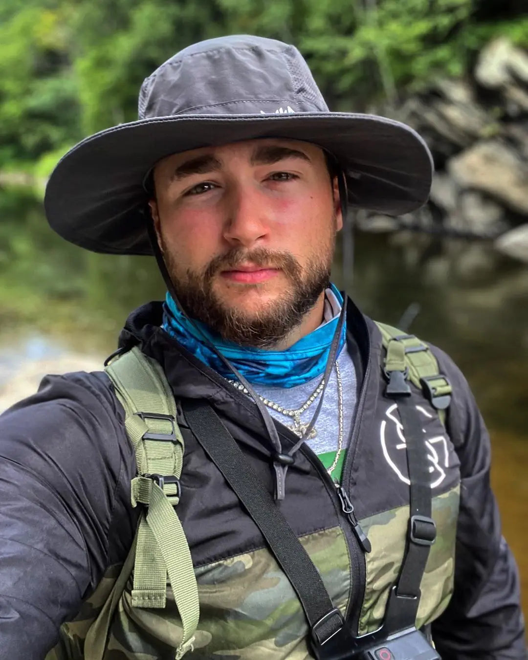UPF 50+ UV Protection Bucket Hat – Water-Resistant, Wide Brim Tactical Hat for Outdoor Adventures