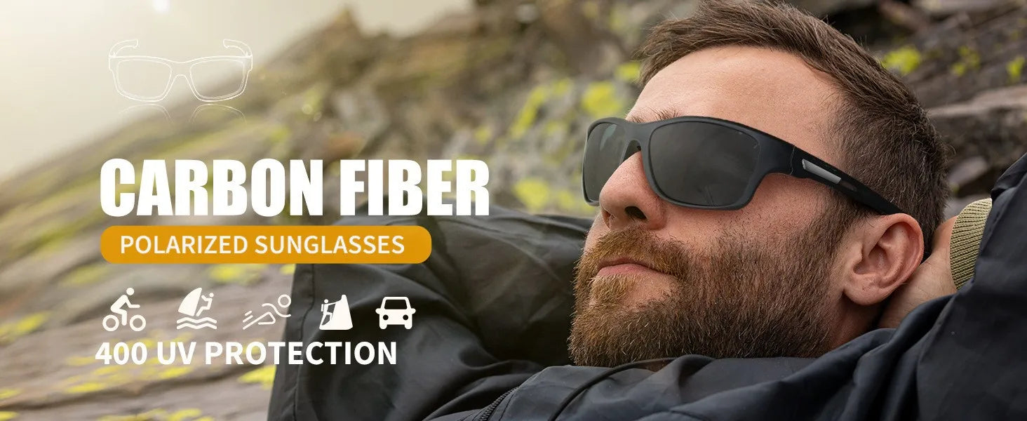 Polarized Sunglasses Casual Unisex - Black