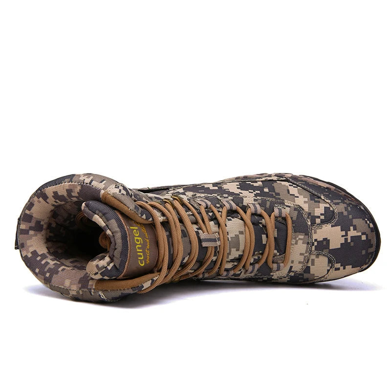 Men's Camouflage Hunting Boots – Lightweight, Waterproof, and Durable