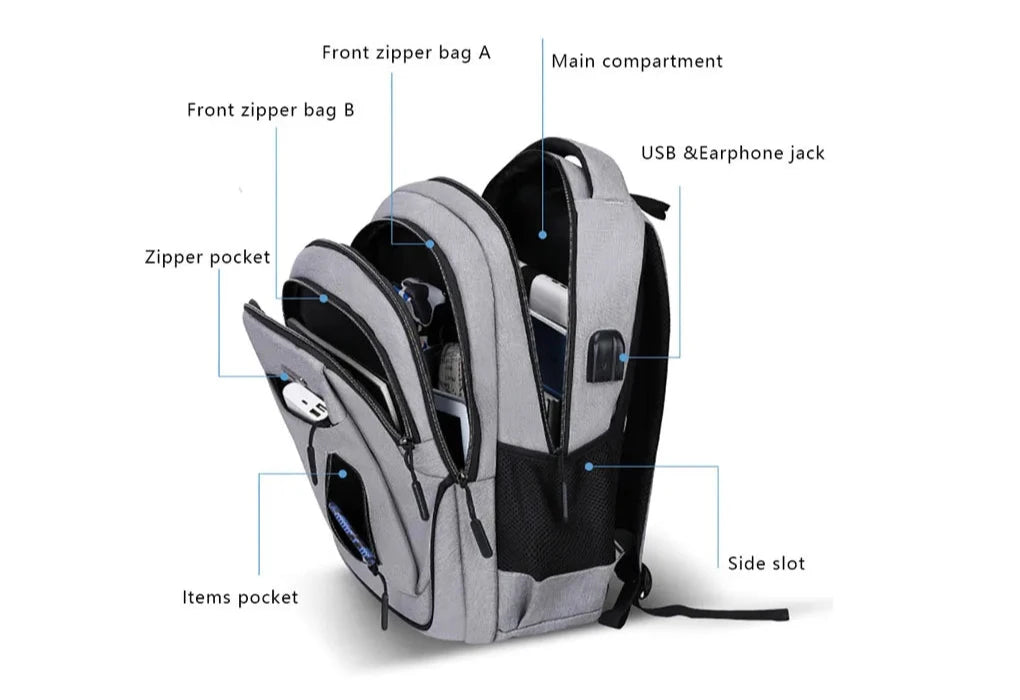 USB Charging Backpack – Fashion Meets Functionality
