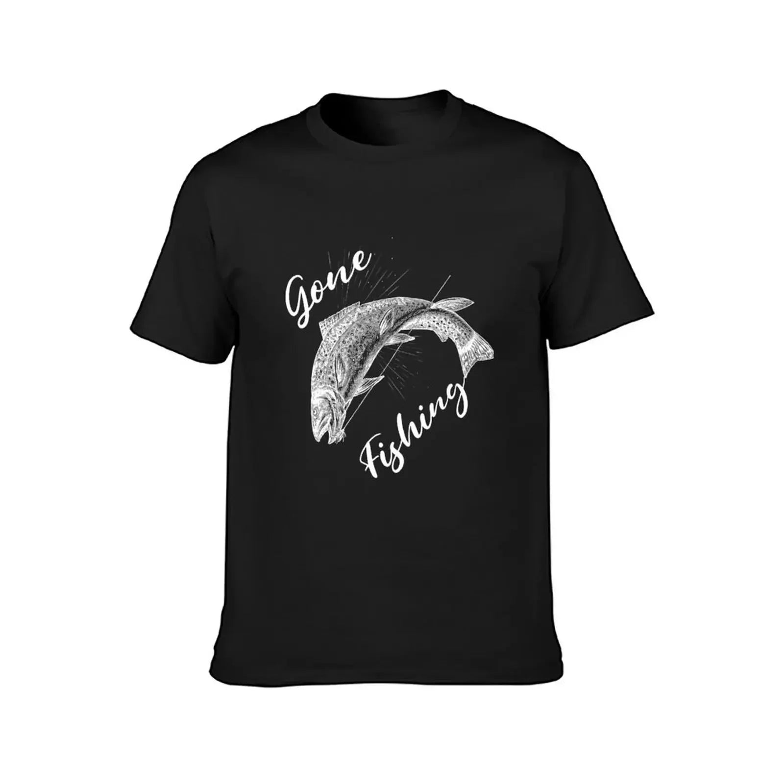 Gone Fishing T-Shirt,  Casual Tee for Fishing Fans