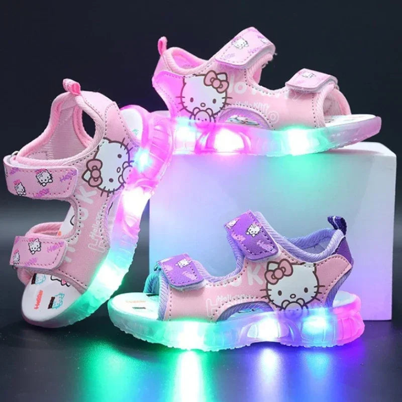 Hello Kitty LED Light Sandals – Cute & Comfy Summer Shoes for Toddlers