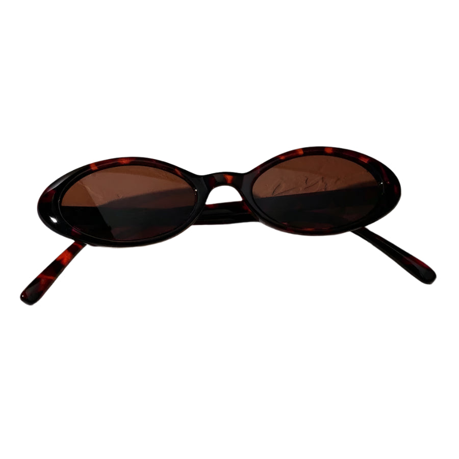 Sexy Small Oval Women's Sunglasses – Retro Chic with Leopard & Colorful Shades