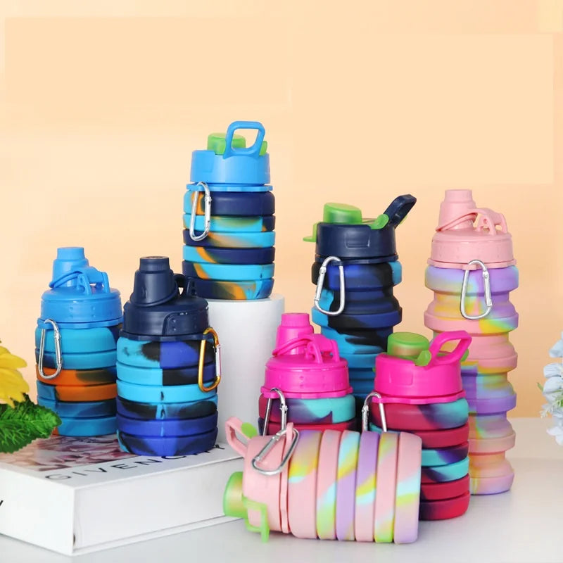 Portable Silicone Folding Water Cup – Lightweight & Camouflage Design