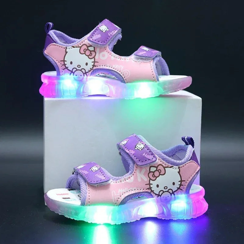 Hello Kitty LED Light Sandals – Cute & Comfy Summer Shoes for Toddlers