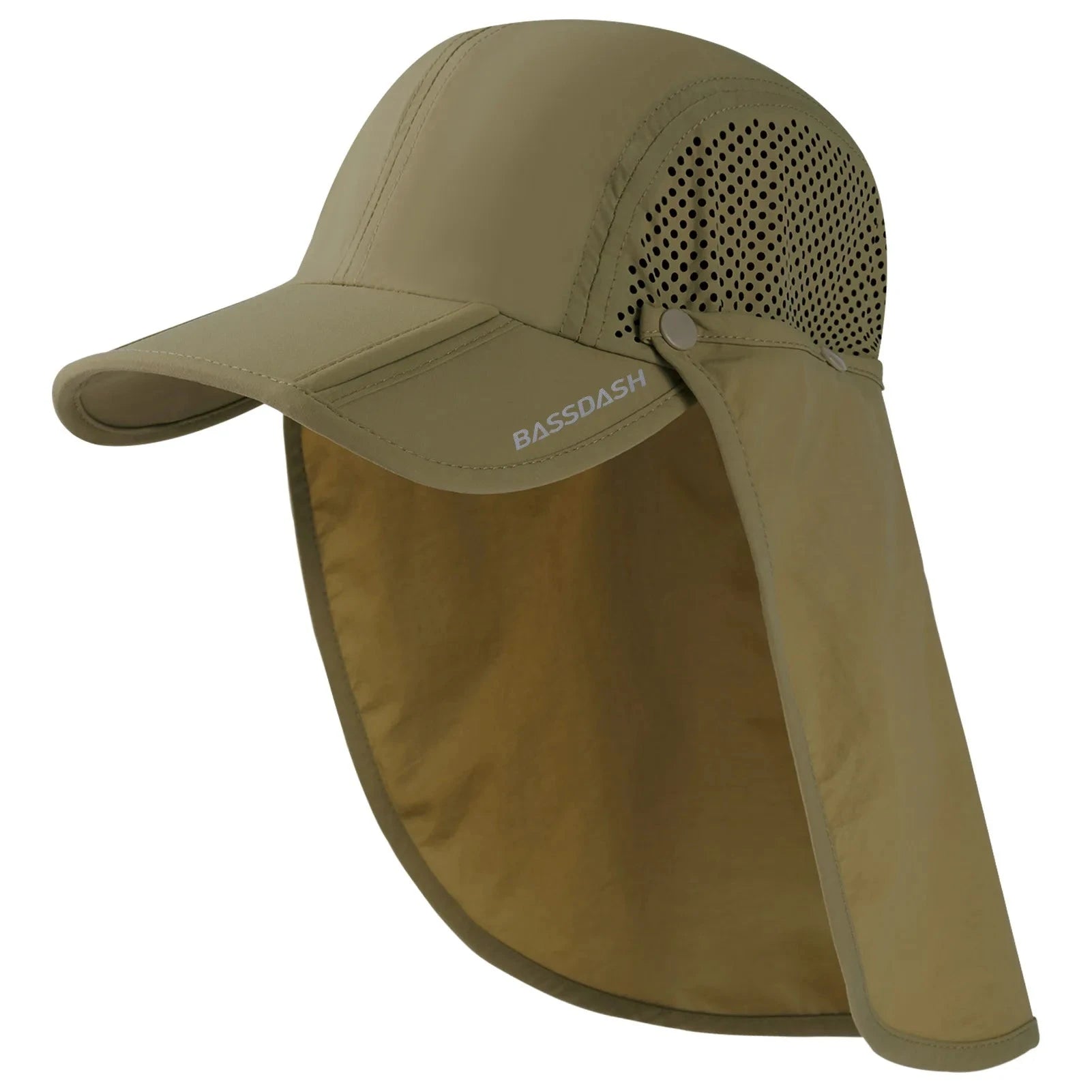 UPF 50+ Foldable Fishing Hat with Removable Neck Flap – Versatile Sun Protection for Outdoor Enthusiasts