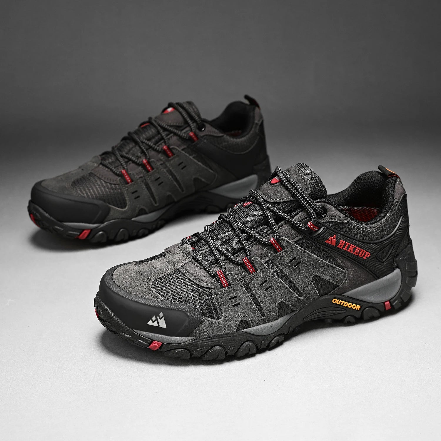 Men's Hiking Shoes – Suede Leather Outdoor Footwear