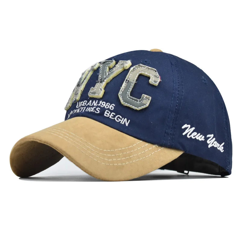 Retro-Style New York Snapback Baseball Cap