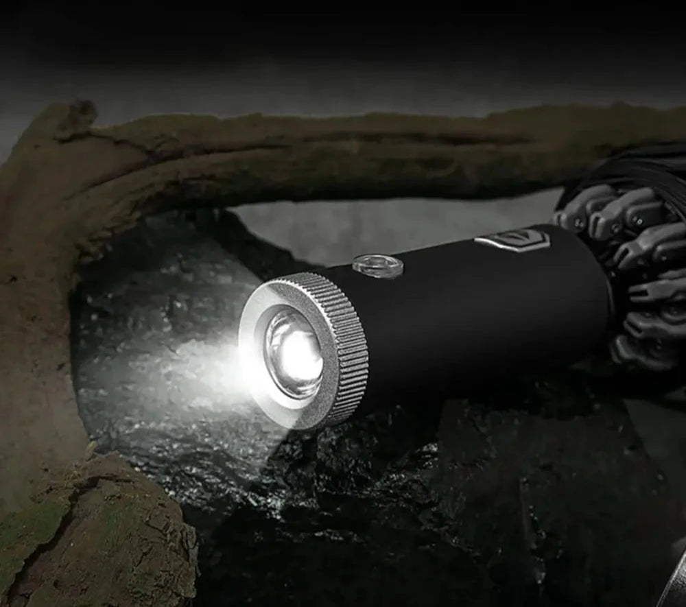 Fully Automatic Reverse Folding Umbrella with LED Flashlight
