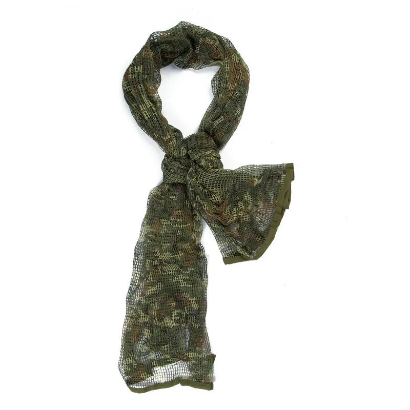 Military Tactical Scarf - Camo Mesh Hunting