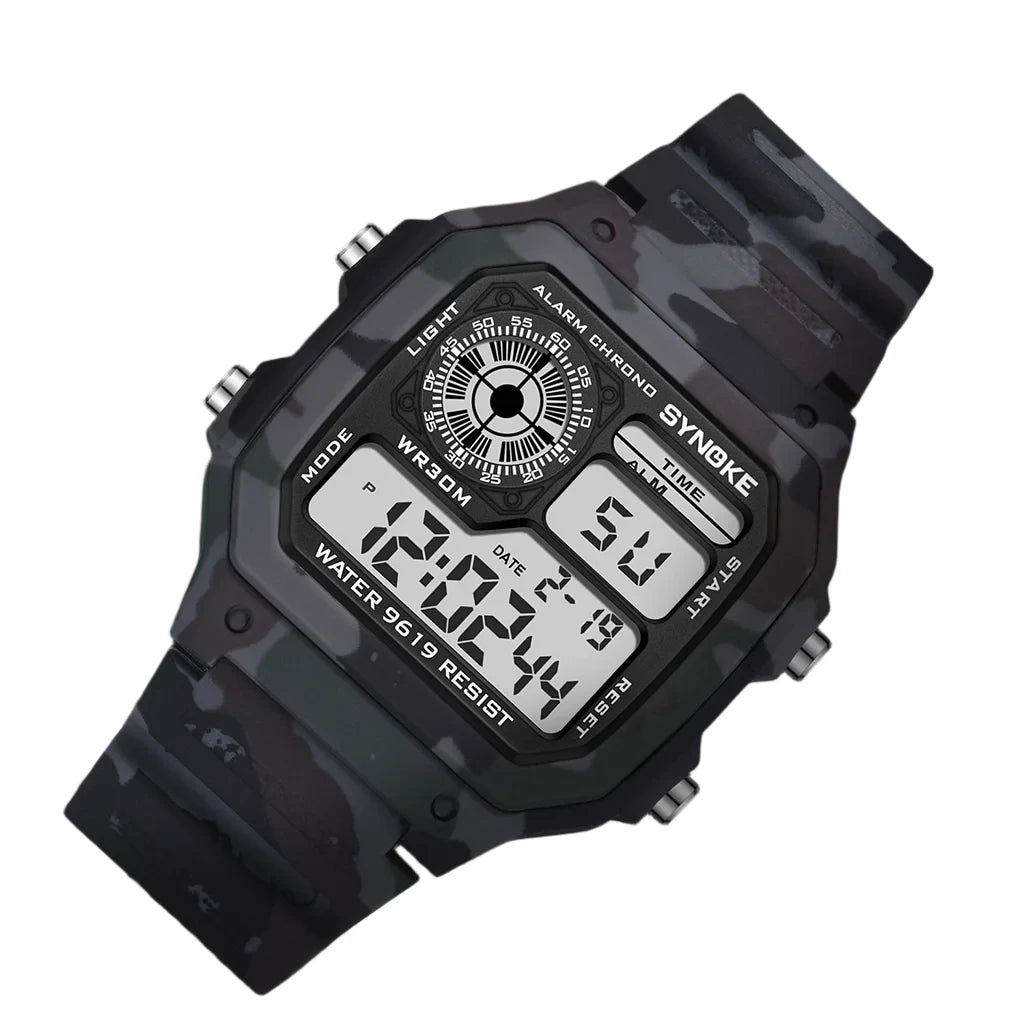 Outdoor Military Digital Watch for Men – Rugged, Fashionable & Multifunctional