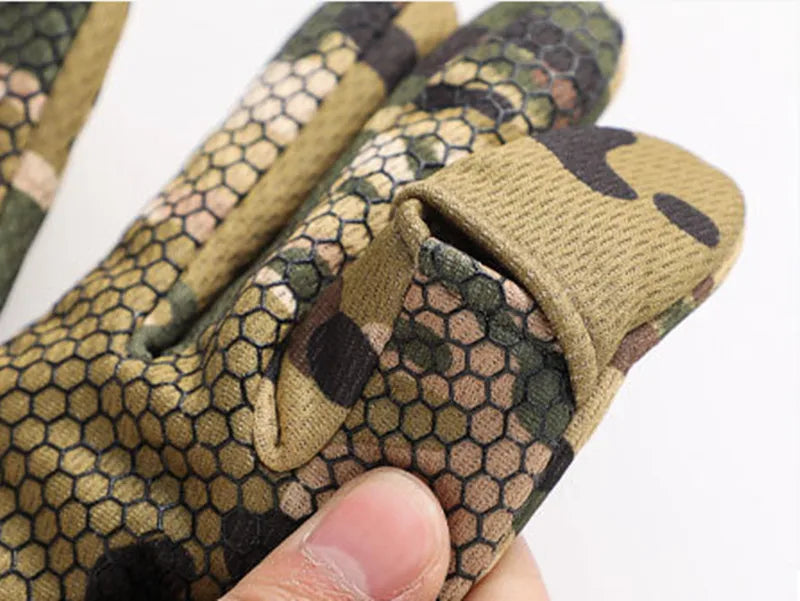 Tactical Gloves for Outdoors, Shooting, Hunting with foldable finger tips to enable use with Touch Screens