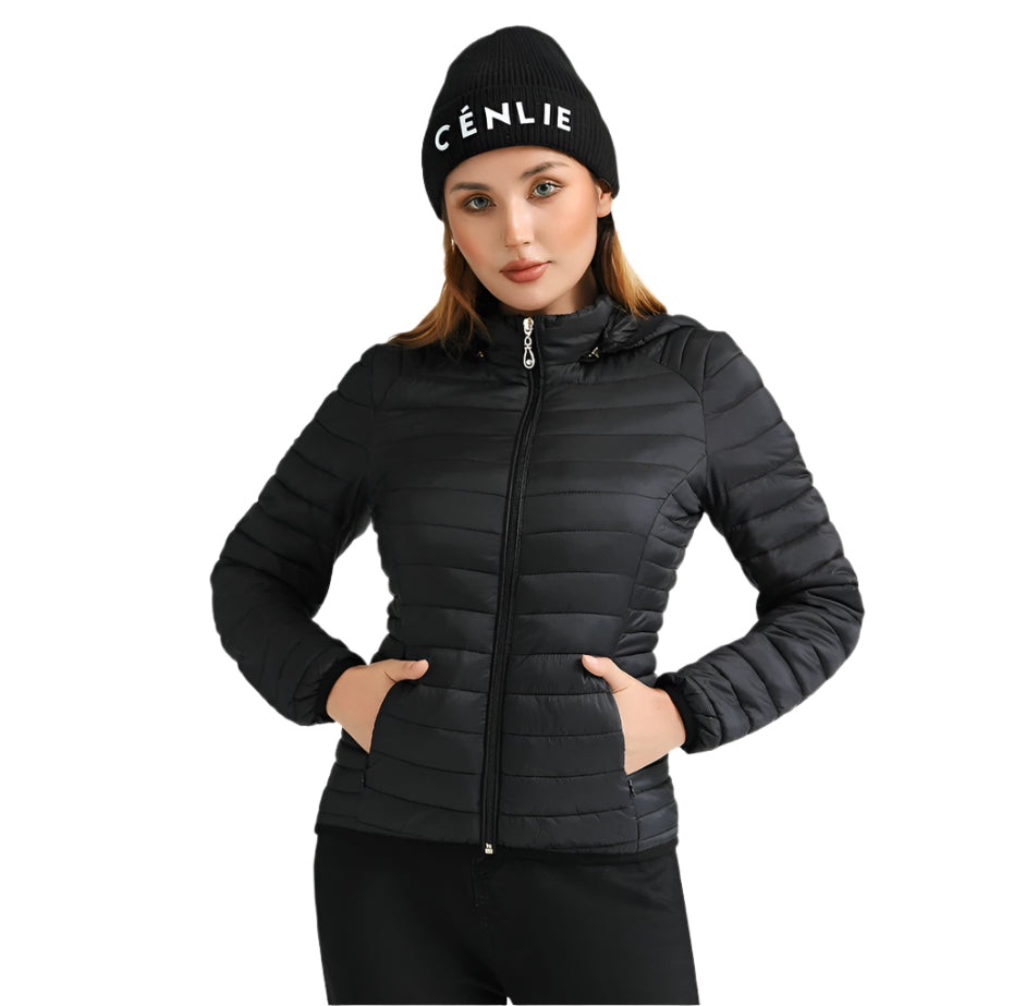 Women’s Lightweight Hooded Puffer Jacket – Warm, Waterproof & Stylish