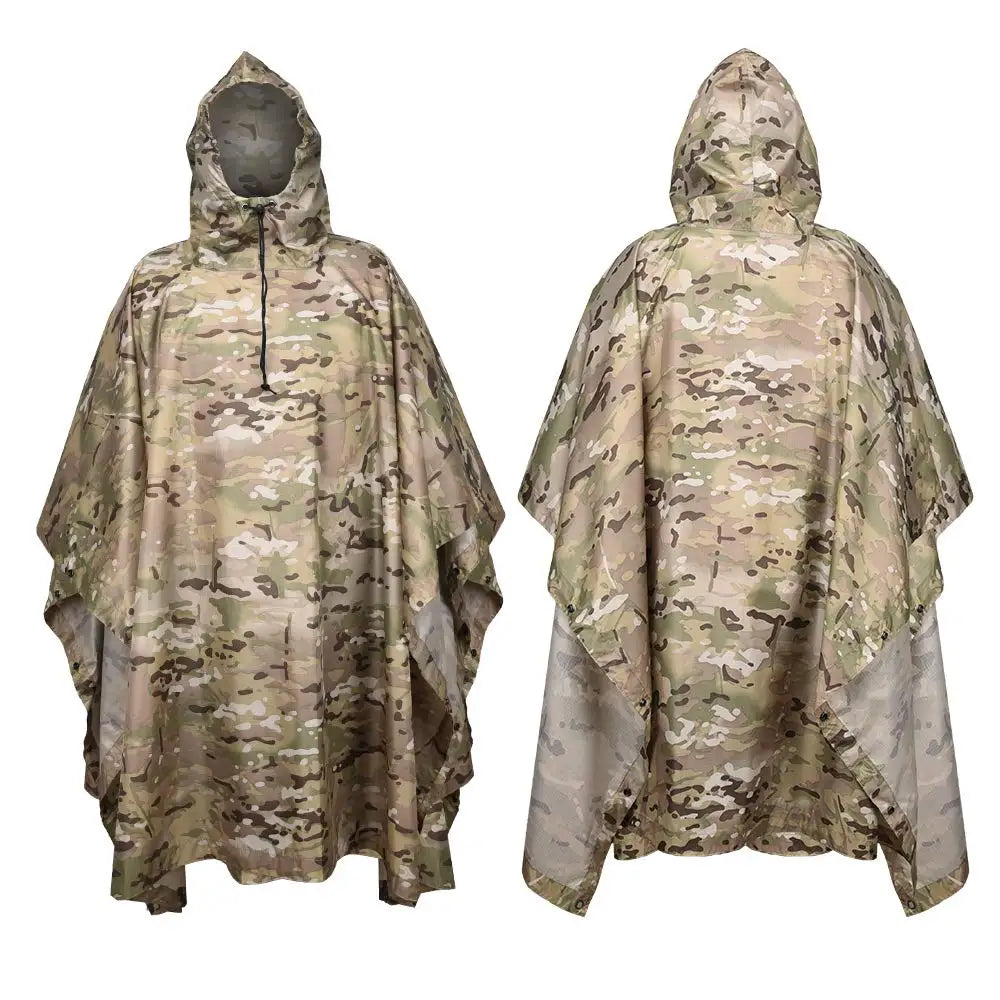 Unisex Camouflage Waterproof Poncho
