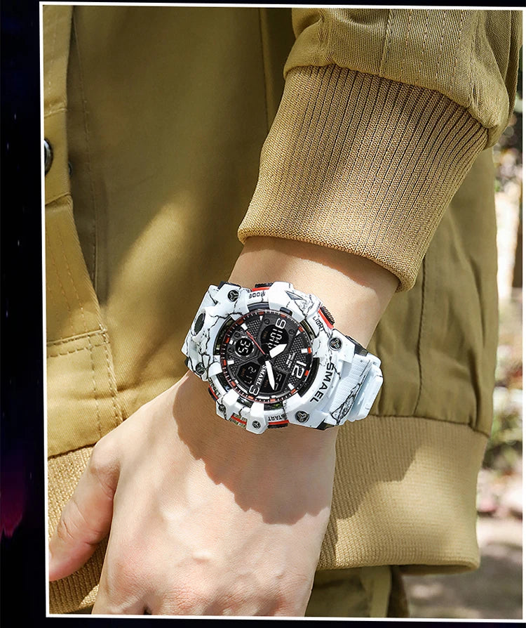 New Camouflage Military Watch – Outdoor Sport, Waterproof & Multi-Function