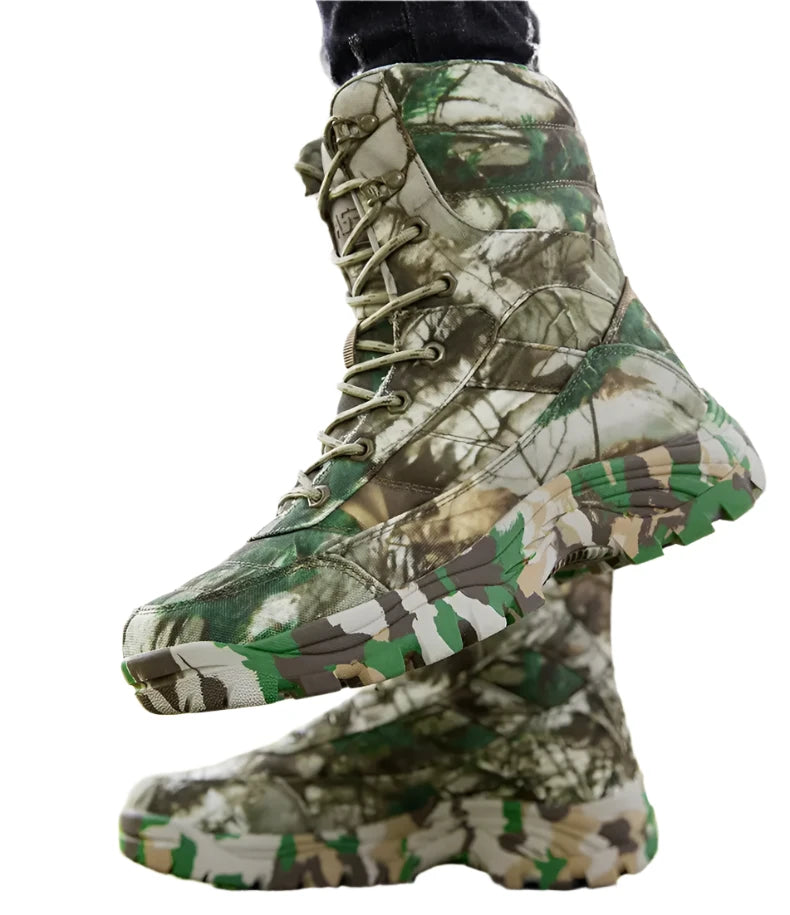 Men's High-Quality Camouflage Training Boots – Non-Slip & Durable