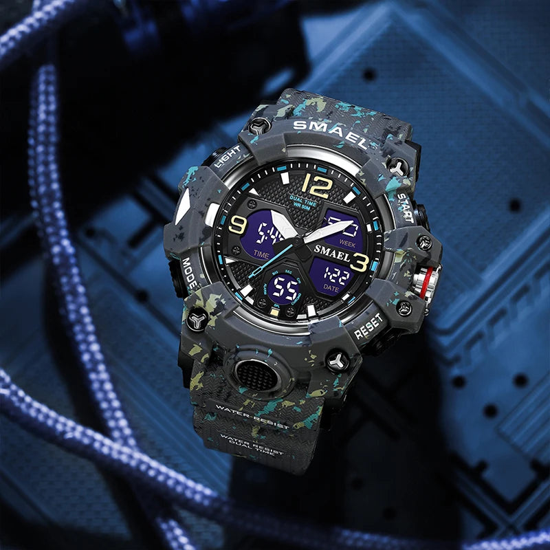 New Camouflage Military Watch – Outdoor Sport, Waterproof & Multi-Function
