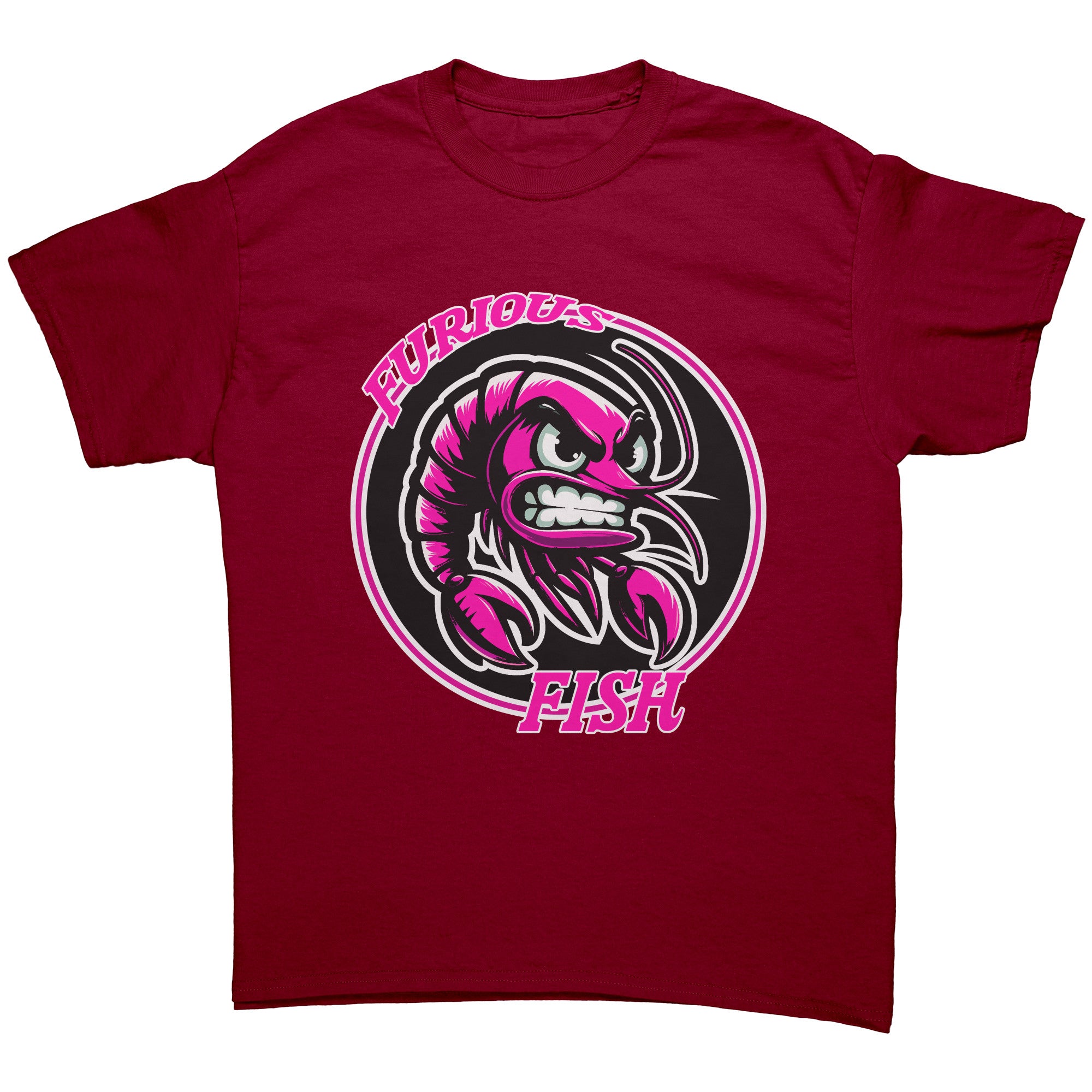 Stand Out with Shelly the Shrimp! Furious Fish (Adult Unisex)