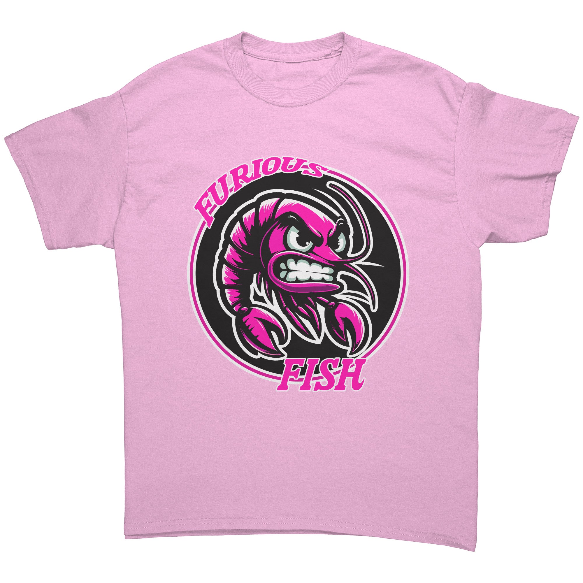 Stand Out with Shelly the Shrimp! Furious Fish (Adult Unisex)