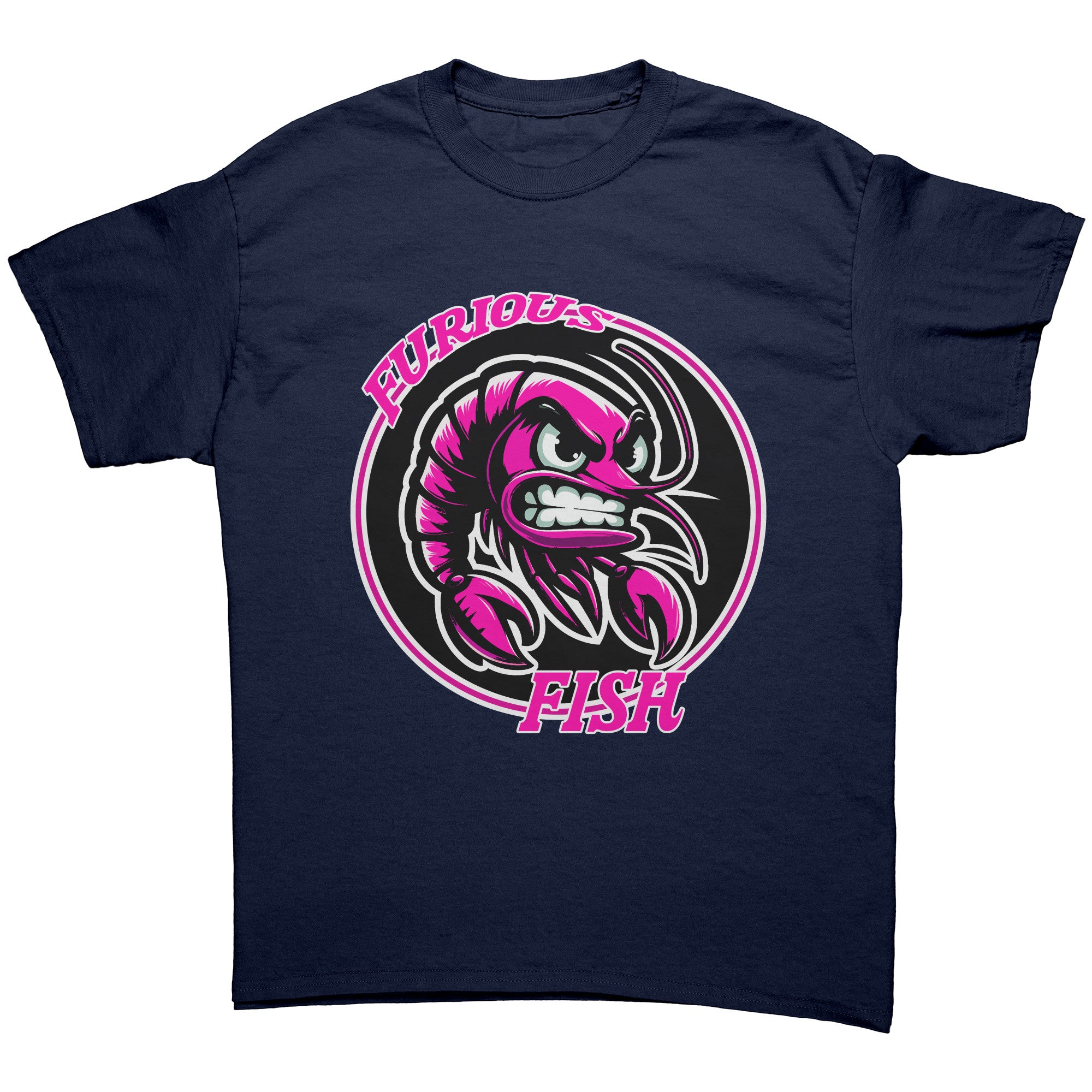 Stand Out with Shelly the Shrimp! Furious Fish (Adult Unisex)
