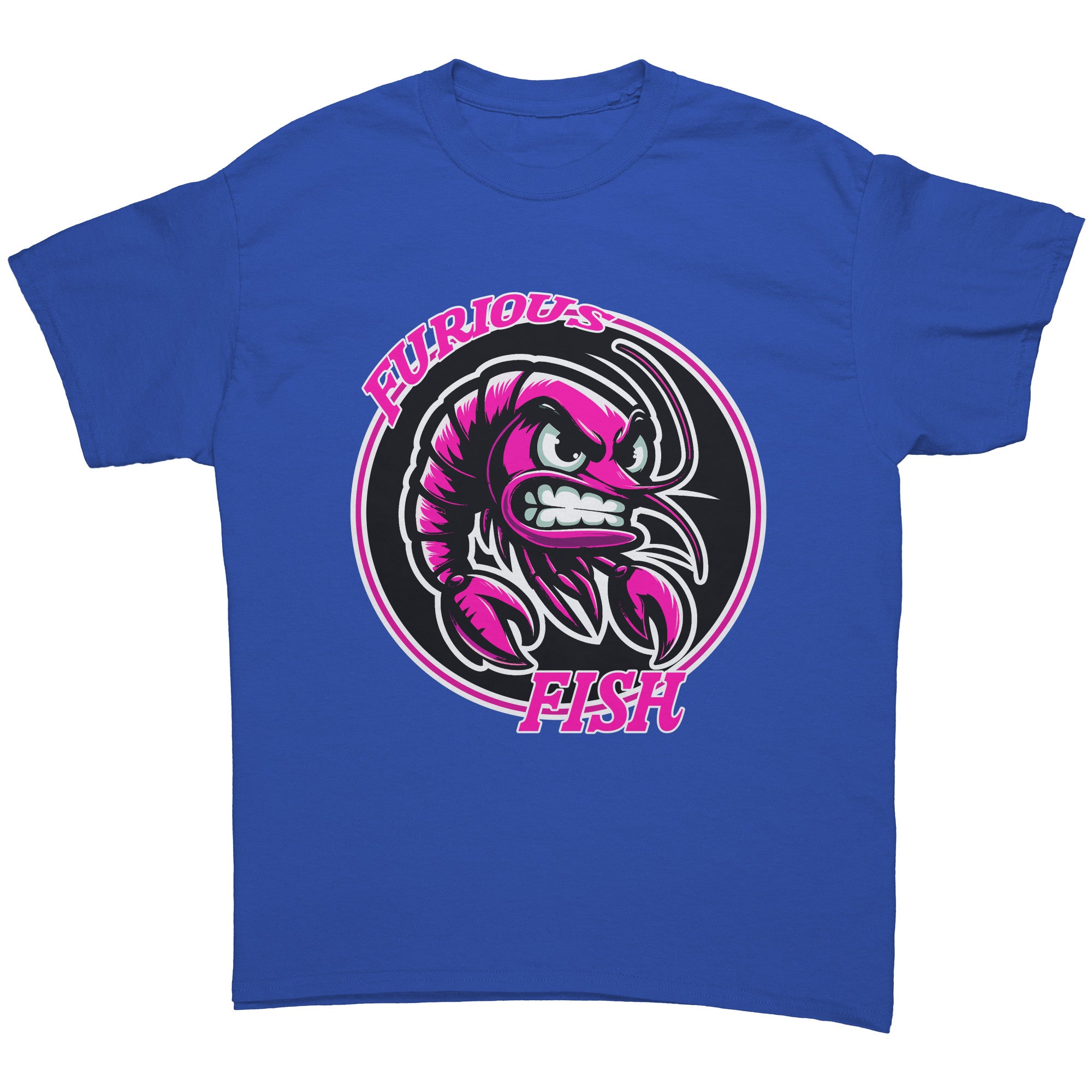 Stand Out with Shelly the Shrimp! Furious Fish (Adult Unisex)