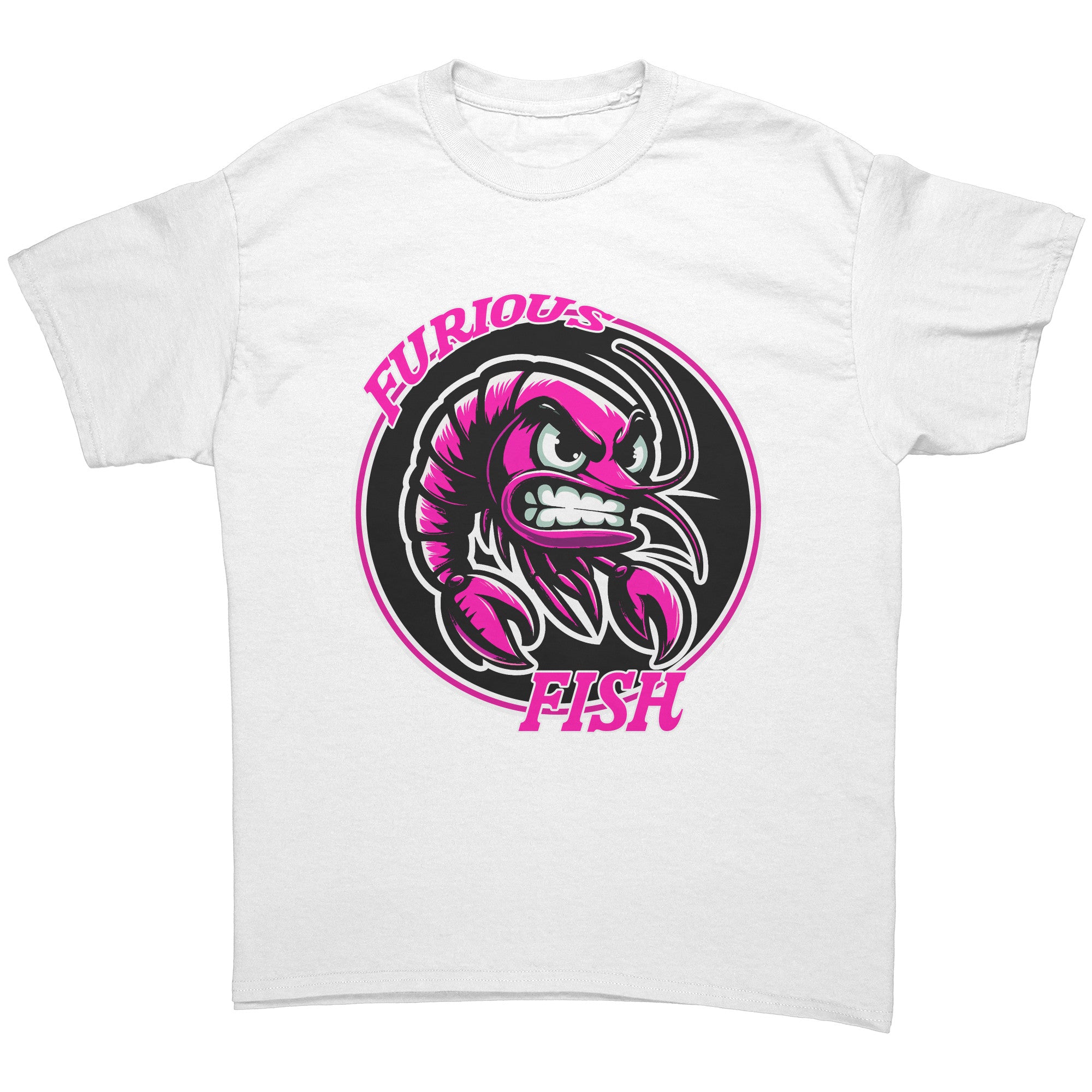 Stand Out with Shelly the Shrimp! Furious Fish (Adult Unisex)