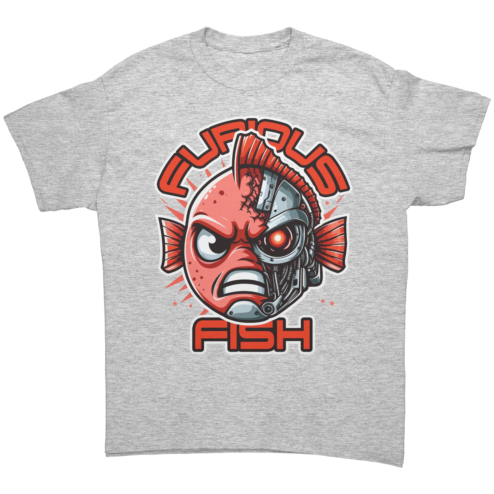 Tommy the Turbot-nator will be back! Furious Fish T-Shirt (Adult Unisex)