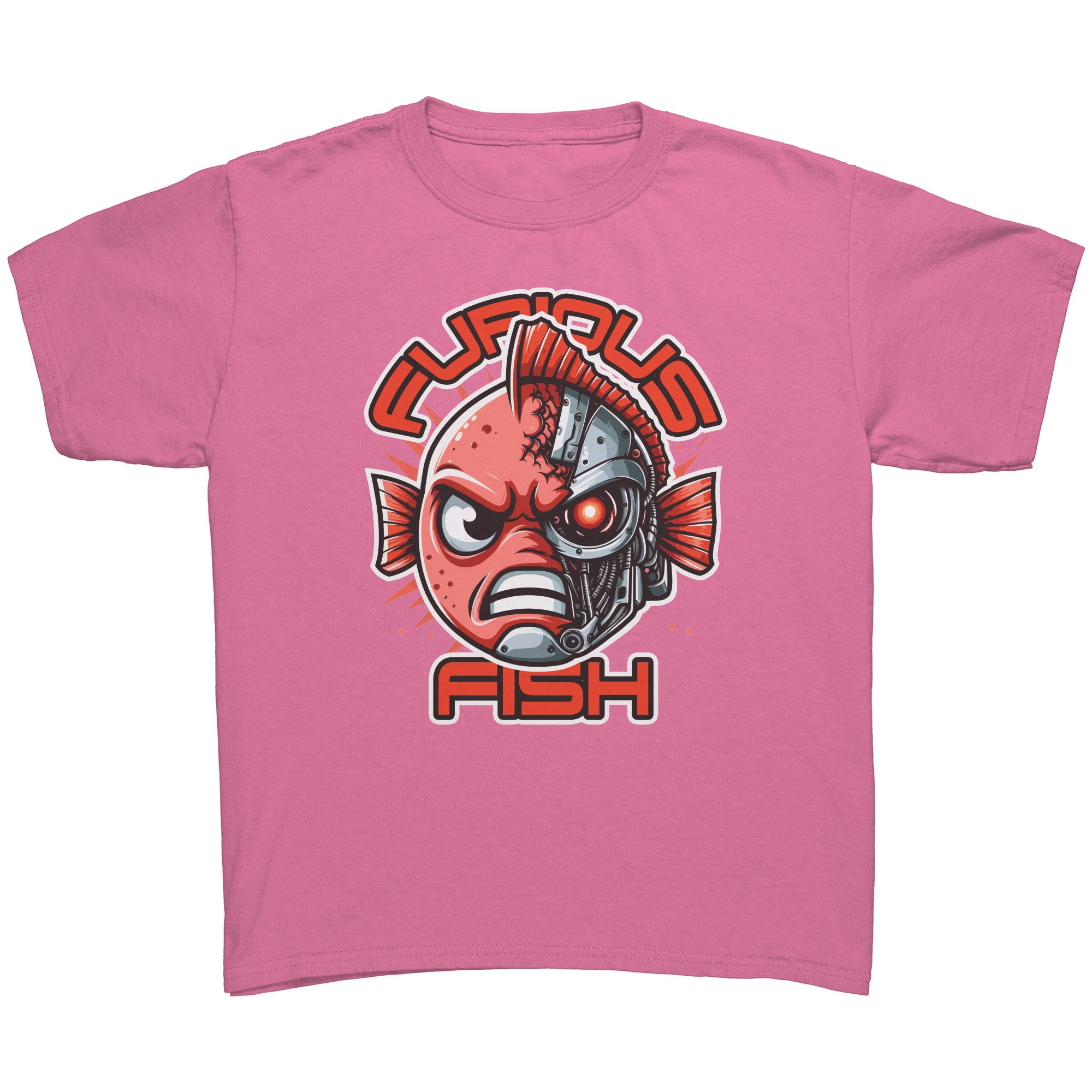 Tommy the Turbot-nator will be back! Furious Fish T-Shirt (Children's Unisex)